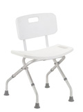 Folding Bath Bench with Back